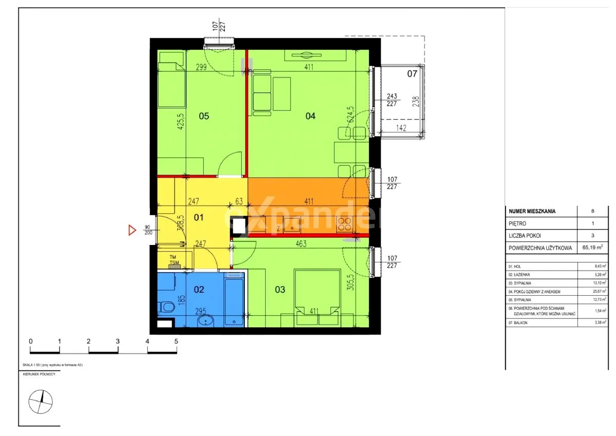 Mieszkanie na sprzedaż, 65 m², Warszawa Wawer 