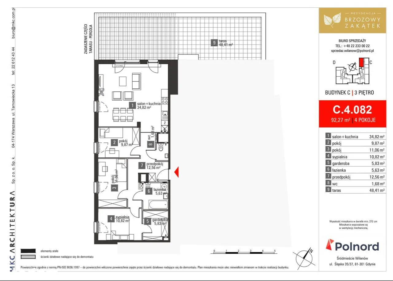 Penthouse z tarasem Wilanów