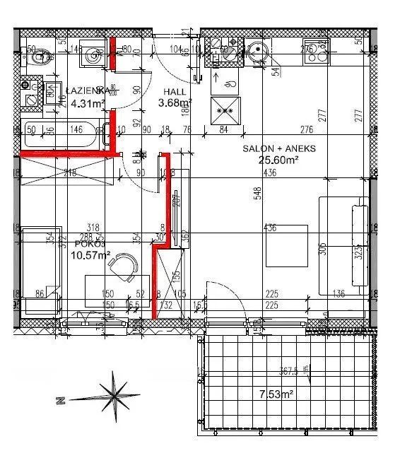 Sprzedam przestronne mieszkanie 45m²