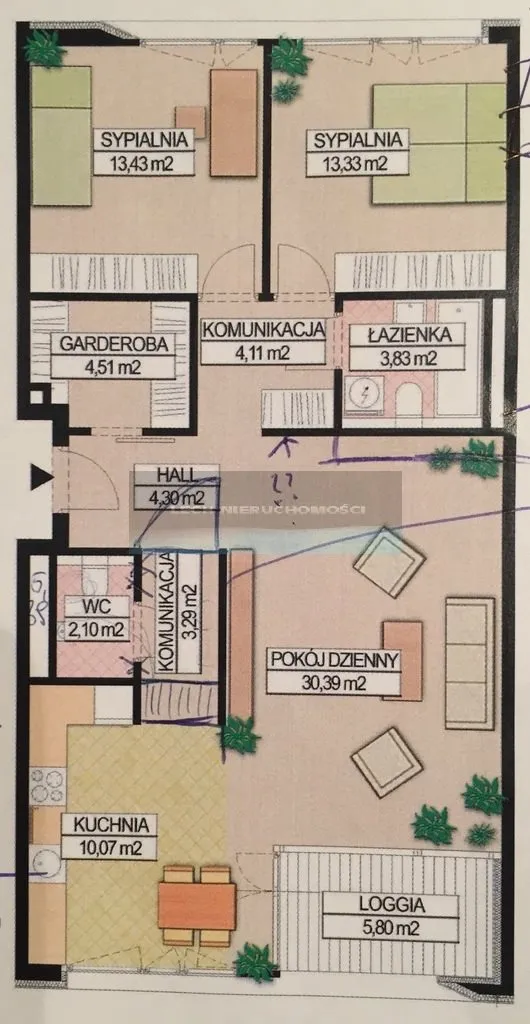 Sprzedam mieszkanie trzypokojowe: Warszawa , ulica Braci Wagów, 80 m2, 2040000 PLN, 3 pokoje - Domiporta.pl