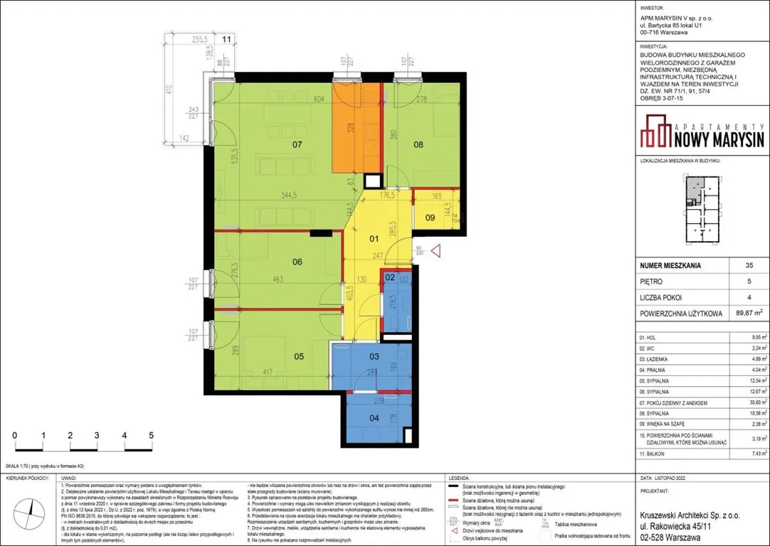 Sprzedam mieszkanie czteropokojowe : Warszawa Wawer, Marysin Wawerski , ulica Goździków, 90 m2, 1271661 PLN, 4 pokoje - Domiporta.pl