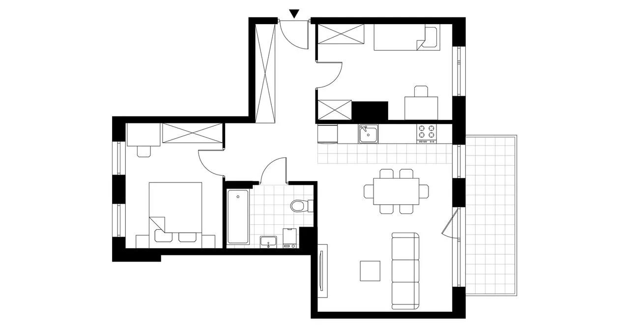 3-pokojowe mieszkanie 60m2 + balkon Bezpośrednio