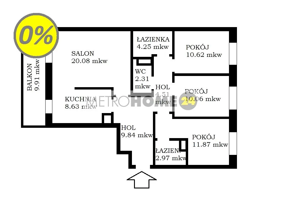 Apartament, ul. Komputerowa