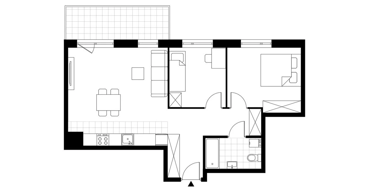 3-pokojowe mieszkanie 55m2 + balkon Bez Prowizji