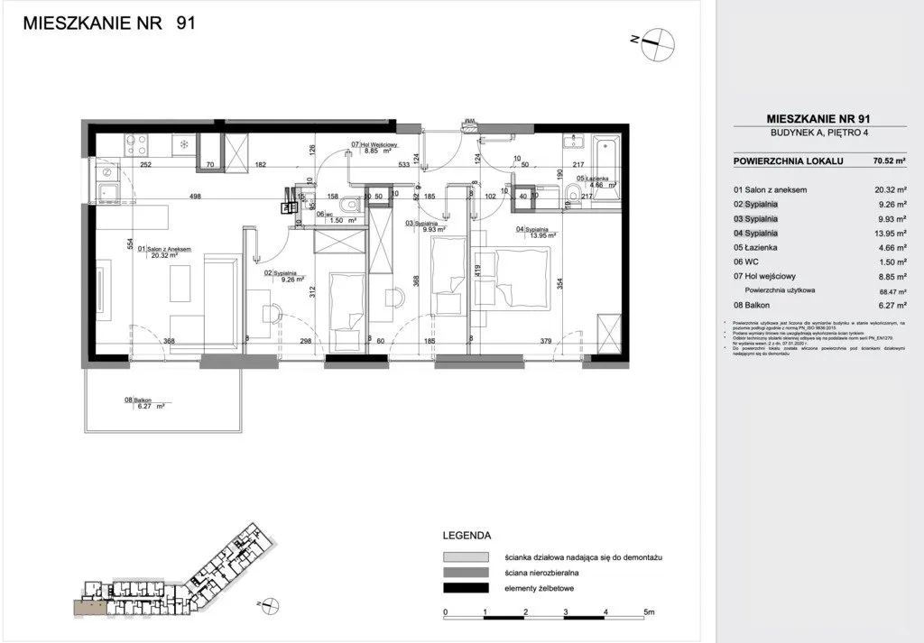 Sprzedam mieszkanie trzypokojowe: Warszawa Bemowo , ulica Marynin, 70 m2, 1045762 PLN, 3 pokoje - Domiporta.pl