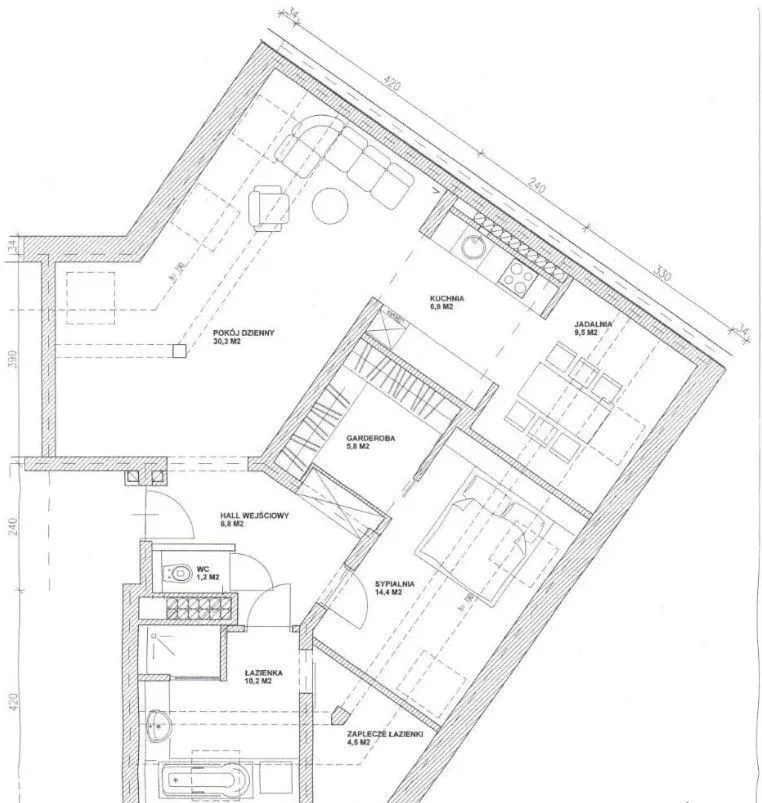 Mieszkanie do wynajęcia, 90 m², Warszawa Bielany 