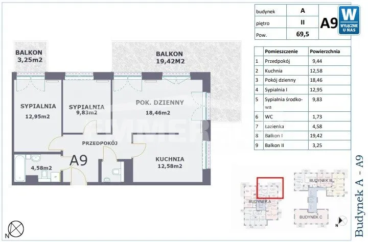 Sprzedam mieszkanie trzypokojowe: Warszawa Białołęka Choszczówka , ulica Polnych Kwiatów, 70 m2, 868750 PLN, 3 pokoje - Domiporta.pl