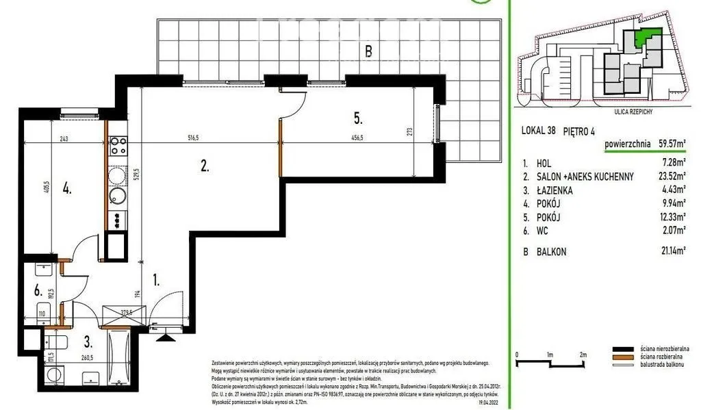 Sprzedam mieszkanie trzypokojowe: Warszawa Targówek , ulica Rzepichy, 60 m2, 786920 PLN, 3 pokoje - Domiporta.pl