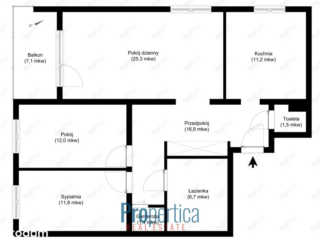 Zadbane 3 pok. z potencjałem na 4, balkon, garaż 