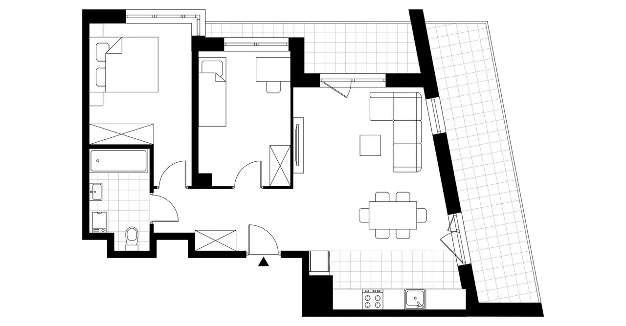 3-pokojowe mieszkanie 60m2 + balkon