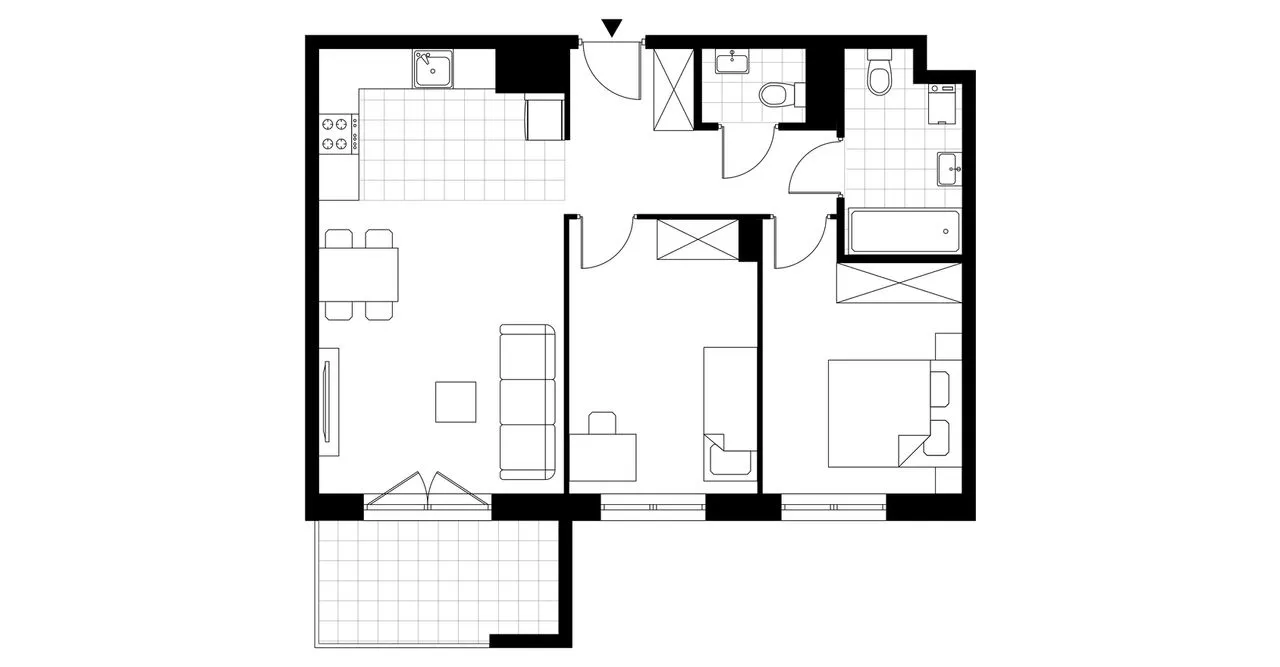 3-pokojowe mieszkanie 61m2 + balkon Bezpośrednio