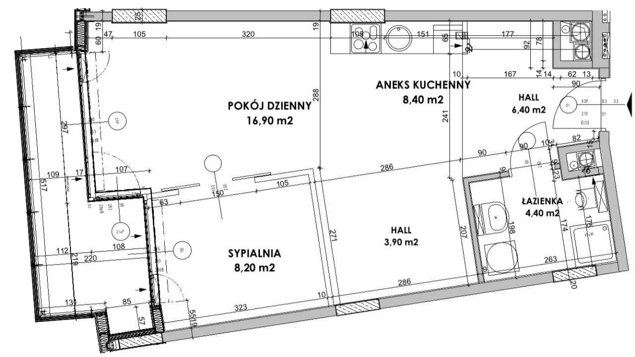 Cichy elegancki apartament w Triton Park