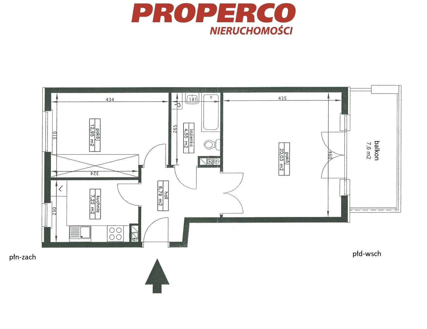 Mieszkanie na sprzedaż 2 pokoje 51m2