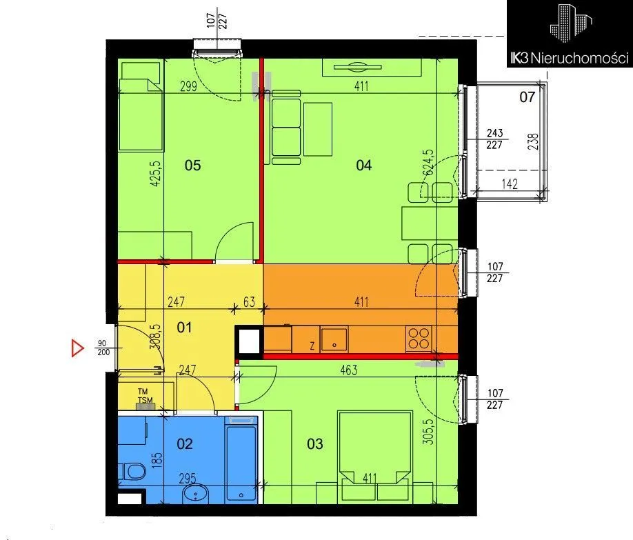 Sprzedam mieszkanie trzypokojowe: Warszawa Wawer Marysin Wawerski , ulica Goździków, 65 m2, 889707 PLN, 3 pokoje - Domiporta.pl