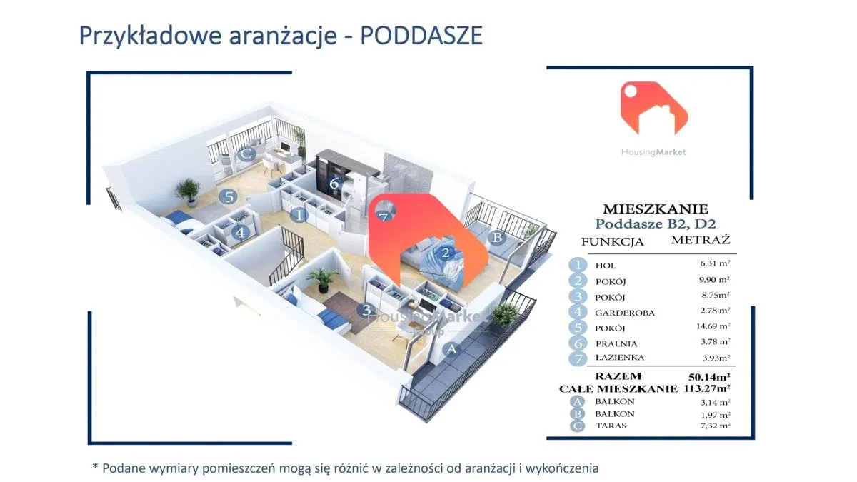 Apartament, ul. Wiązana