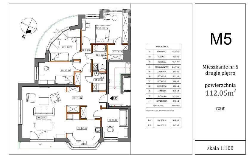 Mieszkanie na sprzedaż, 112 m², Warszawa Bemowo 