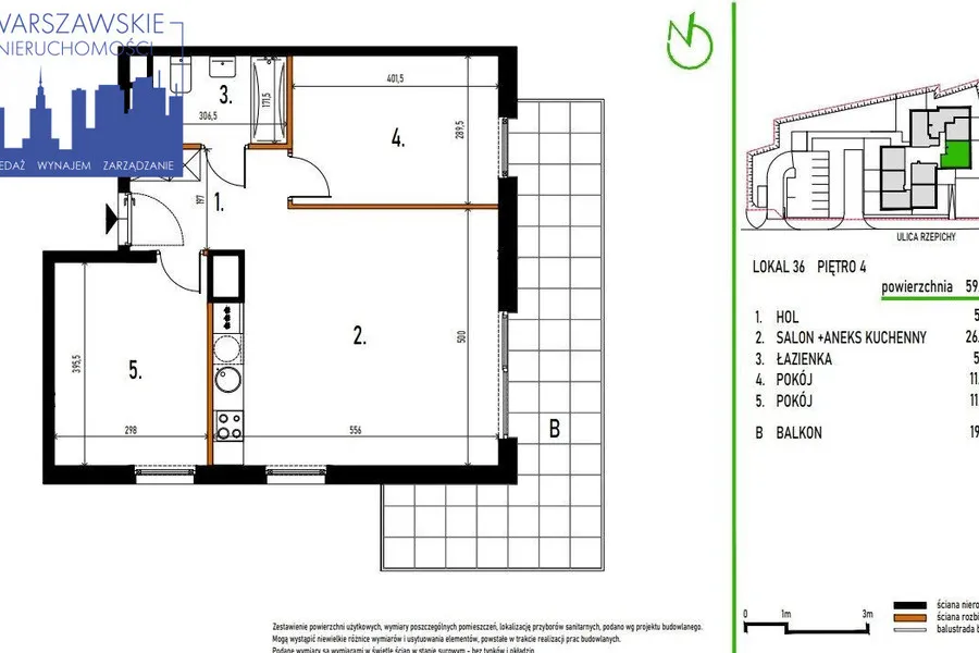 Mieszkanie na sprzedaż, 59 m², Warszawa Targówek 