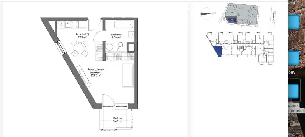 Mieszkanie na sprzedaż, 35 m², Warszawa Praga-Południe 