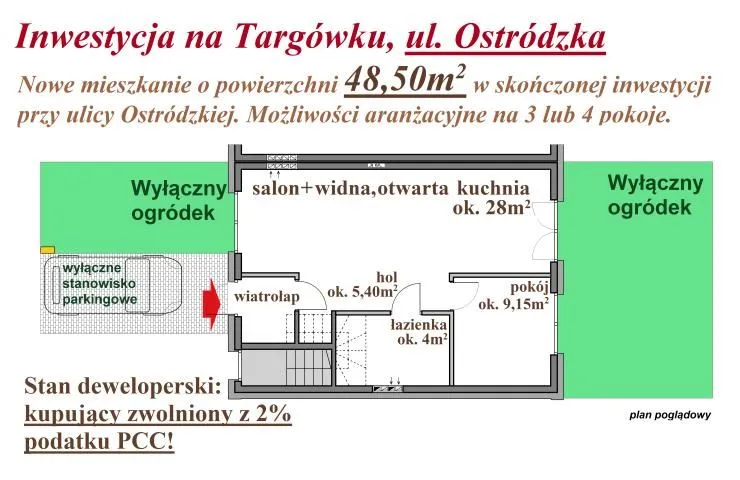 Mieszkanie na sprzedaż, 47 m², Warszawa Targówek 