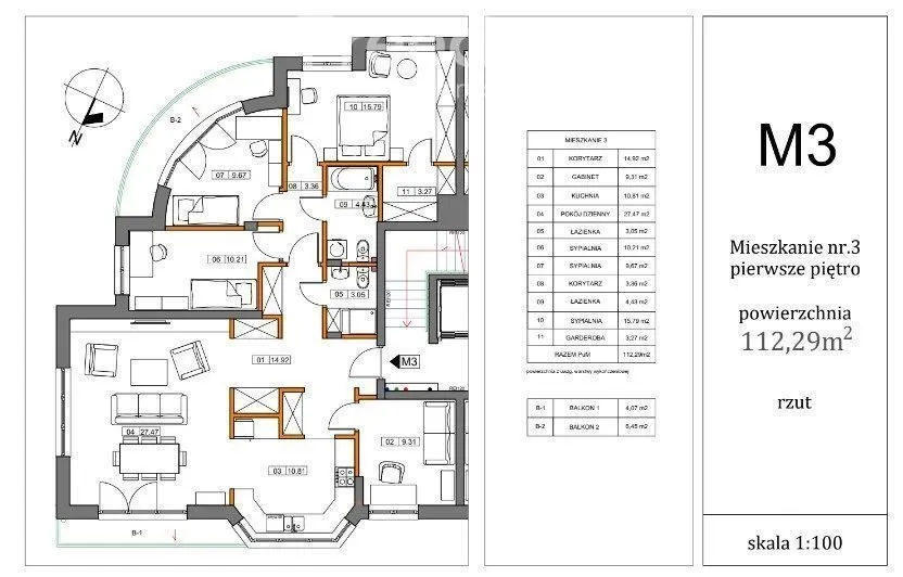 Mieszkanie na sprzedaż, 112 m², Warszawa Bemowo 