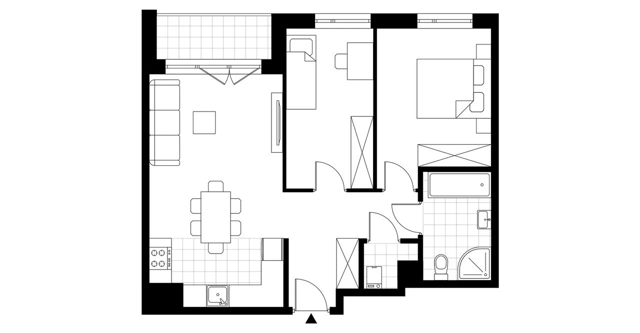 3-pokojowe mieszkanie 58m2 + loggia