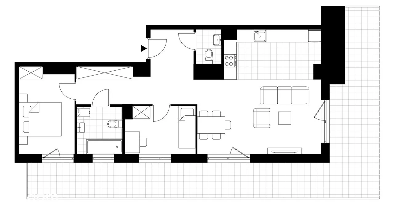 3-pokojowe mieszkanie 67m2 + taras Bez Pośredników