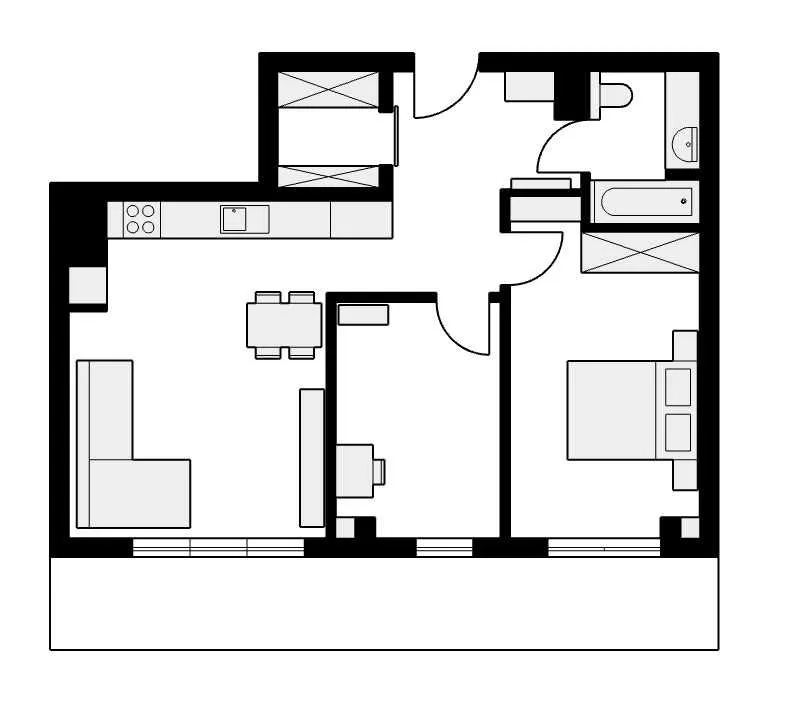 3 pokoje | 65 m2 | garaż piwnica | Służew Mokotów