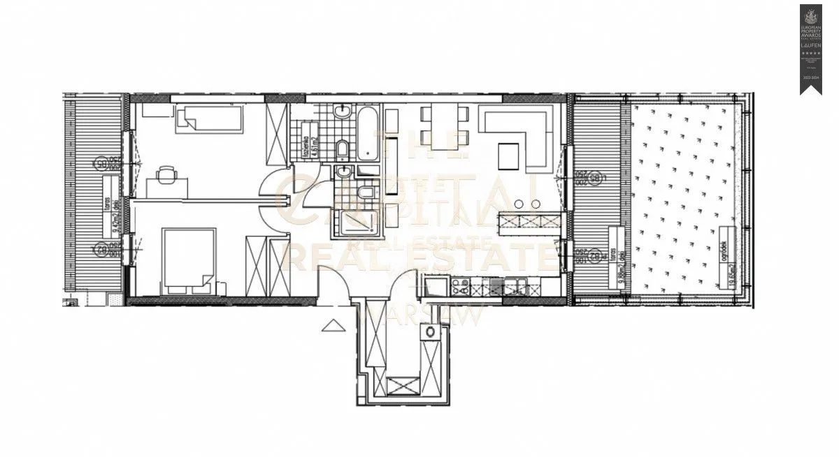 Dwustronny Apartament z tarasem i ogrodem 