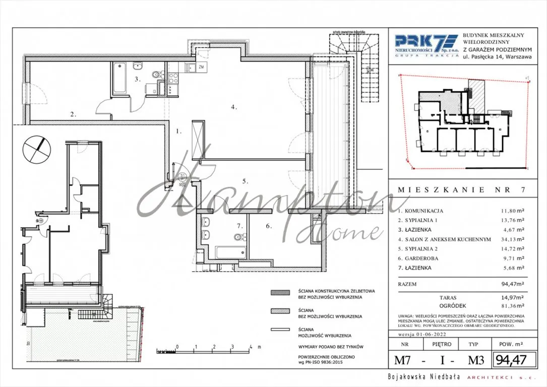 Sprzedam mieszkanie trzypokojowe: Warszawa Białołęka , 94 m2, 1051835 PLN, 3 pokoje - Domiporta.pl