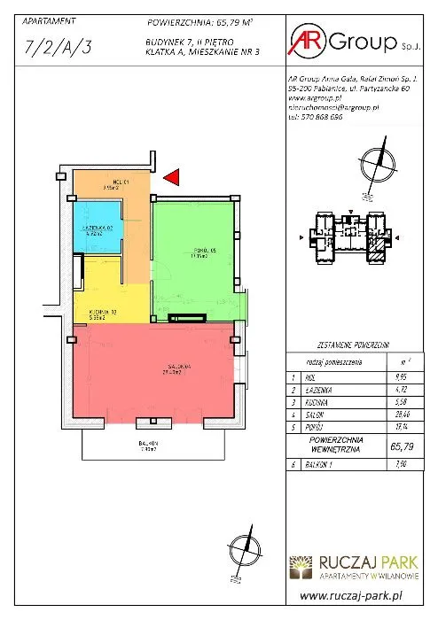 Apartament 66 m2 - WARSZAWA, WILANÓW