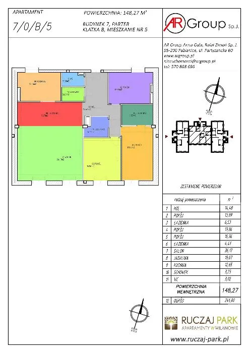 Apartament 148,27m2 - WARSZAWA, WILANÓW