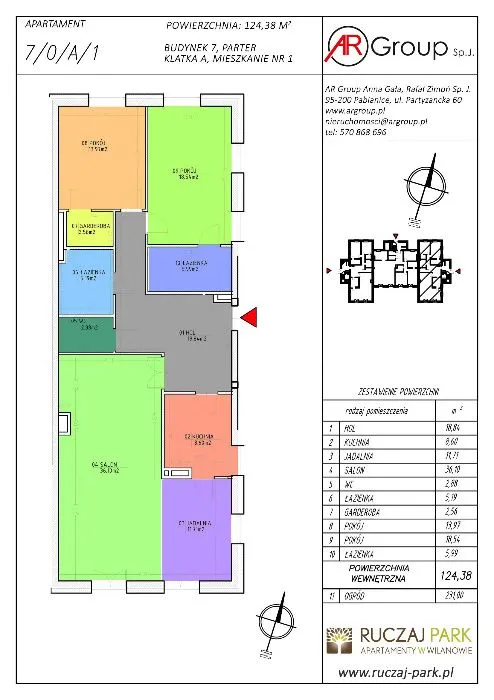 Apartament 124,38M2  -  WARSZAWA, WILANÓW