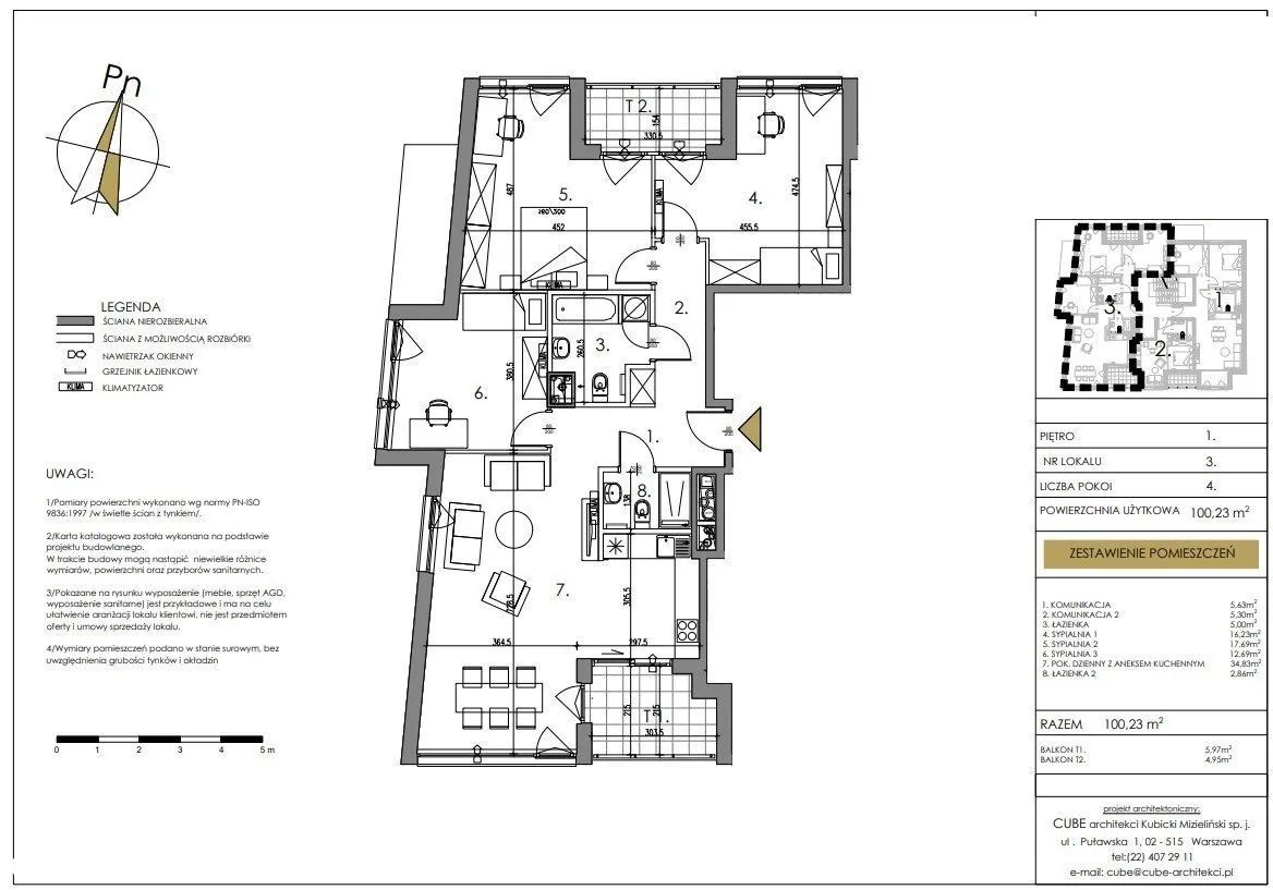 Sprzedam mieszkanie czteropokojowe : Warszawa Ochota Szczęśliwice , ulica Harfowa, 100 m2, 2771960 PLN, 4 pokoje - Domiporta.pl