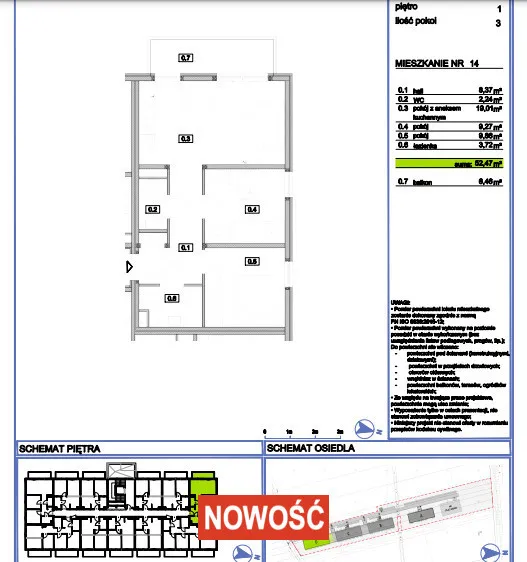 Mieszkanie na sprzedaż, 52 m², Warszawa Białołęka 