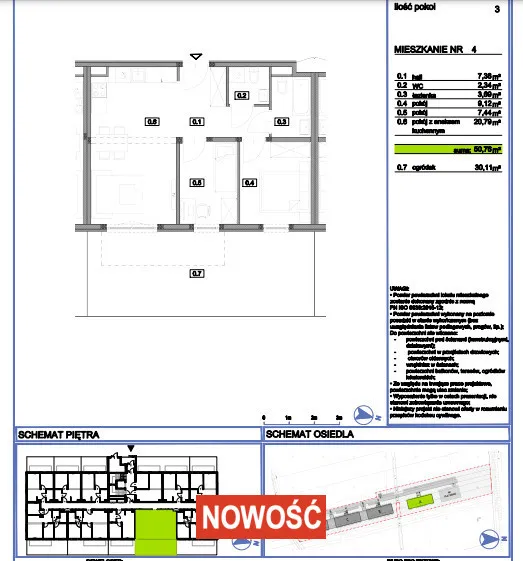 Mieszkanie na sprzedaż, 52 m², Warszawa Białołęka 