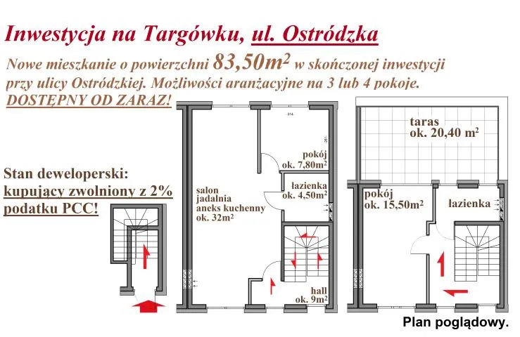 Mieszkanie na sprzedaż, 83 m², Warszawa Targówek 