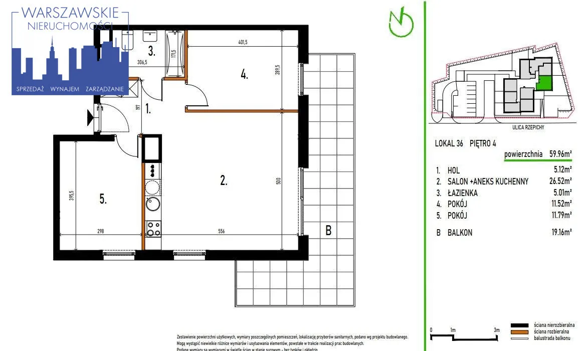 Mieszkanie na sprzedaż, 59 m², Warszawa Targówek 