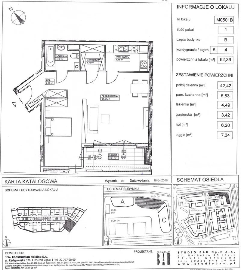 Mieszkanie na sprzedaż, 62 m², Warszawa Wola 