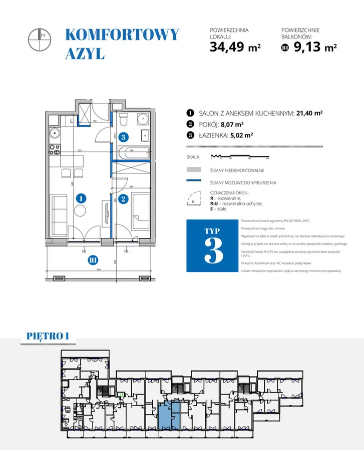 Mieszkanie na sprzedaż, 34 m², Warszawa Mokotów 