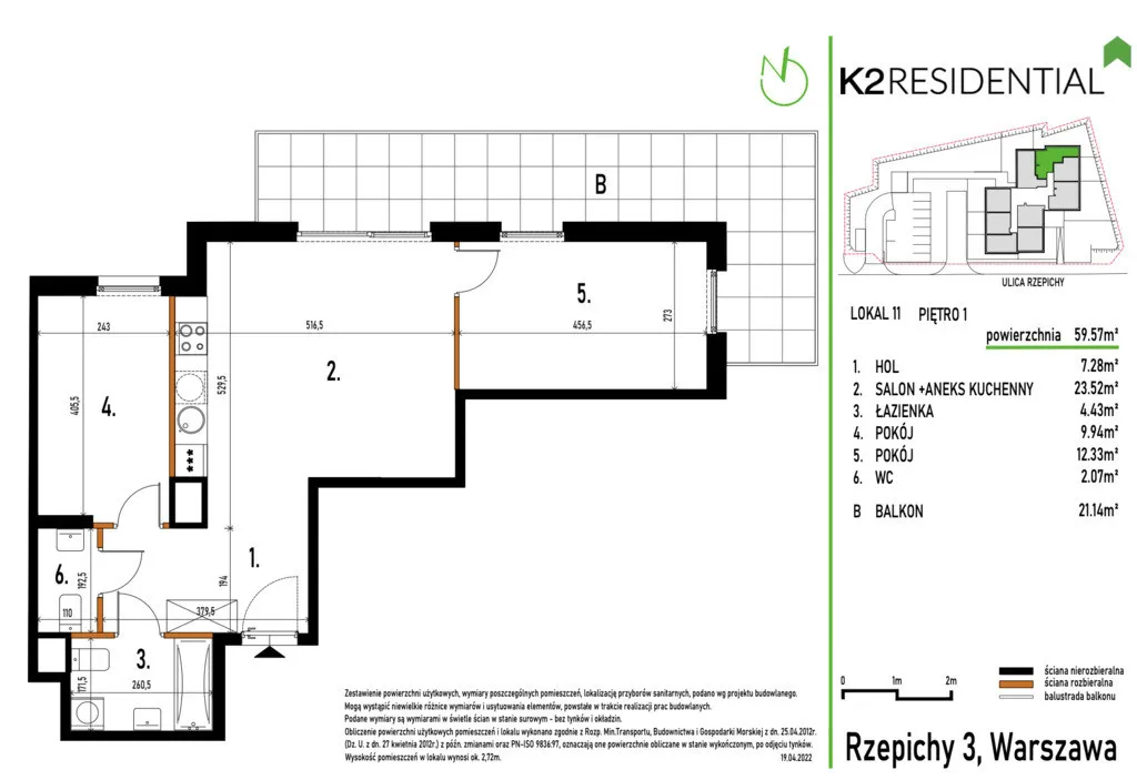 Mieszkanie na sprzedaż, 59 m², Warszawa Targówek 