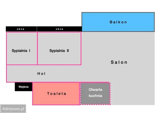 Warszawa Bemowo Mieszkanie - 3 pokoje - 65 m2 - parter