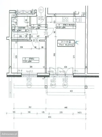 Warszawa Ursus, ul. Apartamentowa Mieszkanie - 2 pokoje - 46 m2 - parter