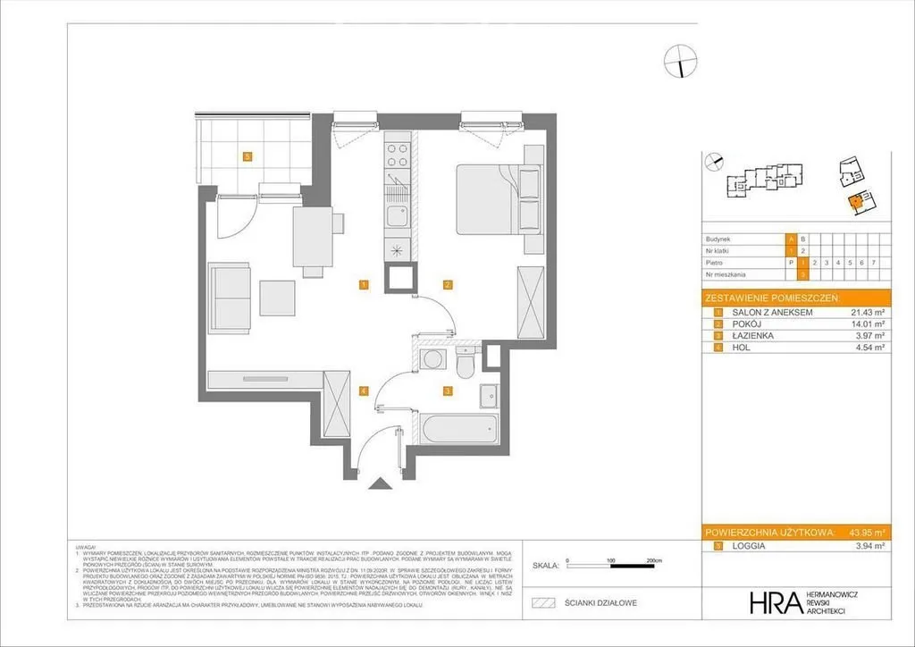 Mieszkanie na sprzedaż, 43 m², Warszawa Bielany 