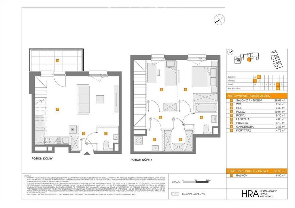 Mieszkanie na sprzedaż, 68 m², Warszawa Bielany 