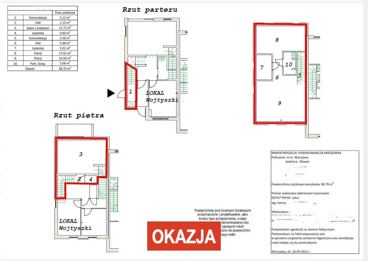 Mieszkanie na sprzedaż, 88 m², Warszawa Wawer 