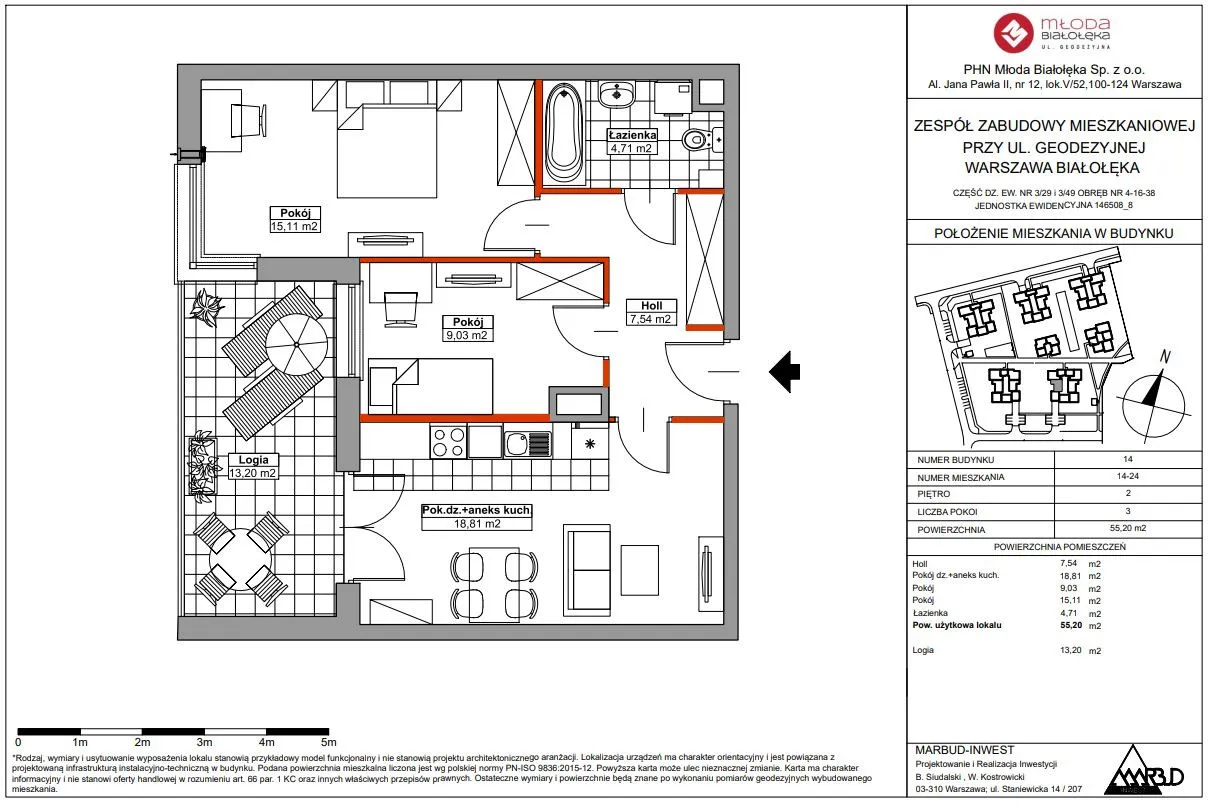 Mieszkanie na sprzedaż, 55 m², Warszawa Białołęka 