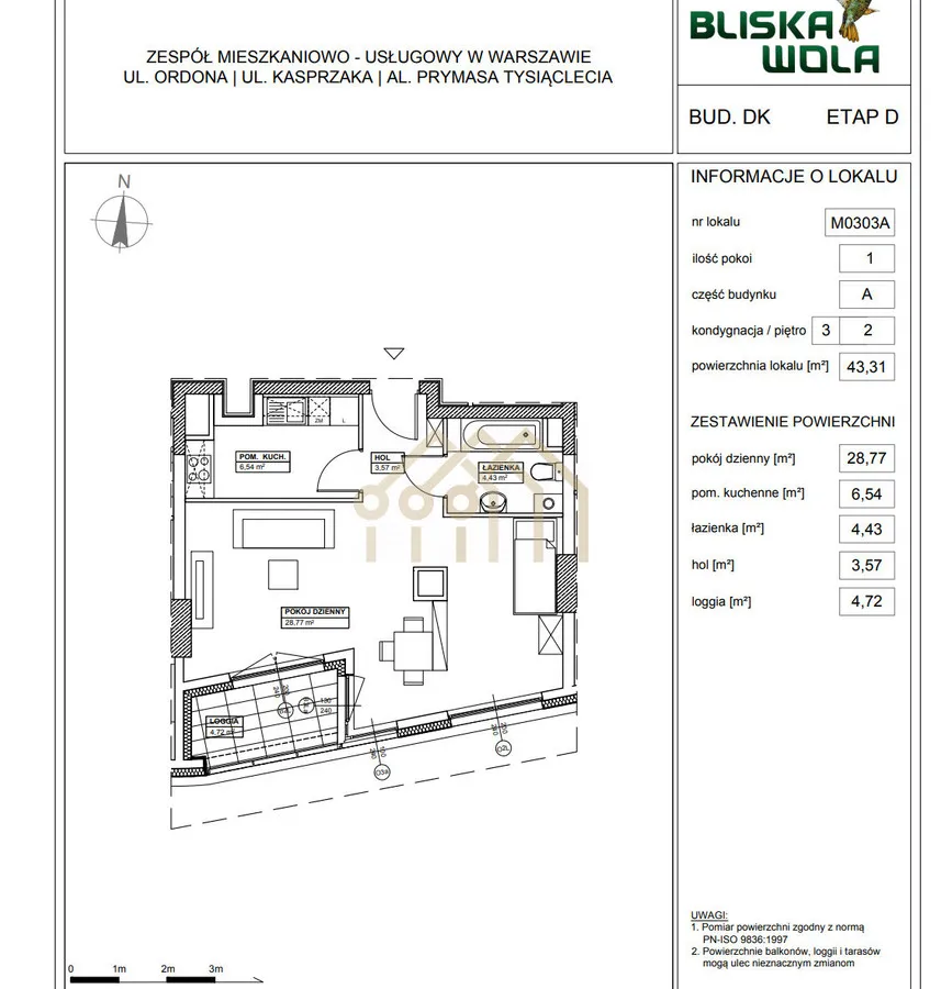 Mieszkanie na sprzedaż, 43 m², Warszawa Wola 