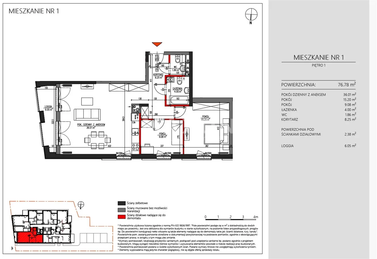 Mieszkanie na sprzedaż, 76 m², Warszawa Mokotów 