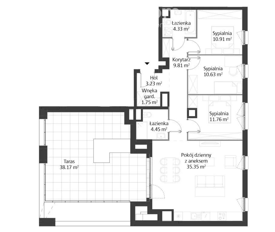 Sprzedam mieszkanie czteropokojowe : Warszawa Mokotów , ulica Domaniewska, 92 m2, 2496000 PLN, 4 pokoje - Domiporta.pl