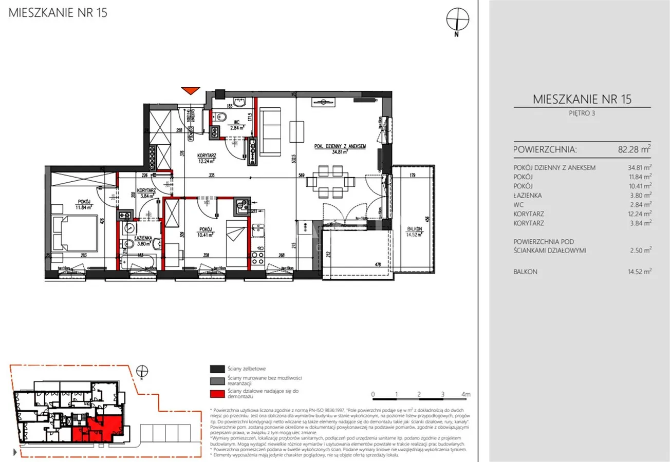 Mieszkanie na sprzedaż, 82 m², Warszawa Mokotów 